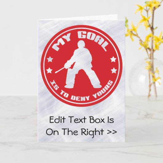 フィールドホッケーゴアリー引用文カード カード (黄色い花)