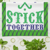 フィールドホッケーチームがお茶タオルを貼り合わせる キッチンタオル (折り畳み)