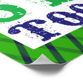 フィールドホッケーチームが力を合わせるプリント ポスター (角)