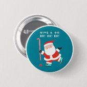 フィールドホッケーチームホリデーギフト 缶バッジ (正面&裏面)