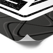 フィールドホッケーハッスル、ヒットと決してやめプリント ポスター (角)