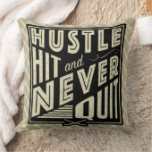 フィールドホッケーハッスル、ヒット&ネバークやめッション クッション (ブランケット)