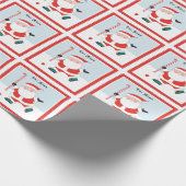 フィールドホッケーパーソナライズされたのクリスマスプレゼント ラッピングペーパー (角)