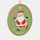 フィールドホッケーパーソナライズされたキープサケ セラミックオーナメント (右)