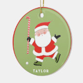 フィールドホッケーパーソナライズされたキープサケ セラミックオーナメント (左)