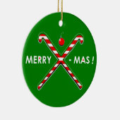 フィールドホッケーパーソナライズされたギフト セラミックオーナメント (右)