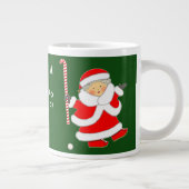 フィールドホッケーパーソナライズされたホリデーギフト ジャンボコーヒーマグカップ (右)