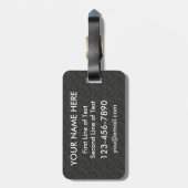 フィールドホッケーヒュースリーヒット&ノーやめバッグラベル ラゲッジタグ (裏面縦)