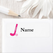 フィールドホッケーピンクボールスティック ラベル (インサイチュ)