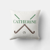 フィールドホッケープレーヤーの年末のカスタム贈り物 クッション (裏面)