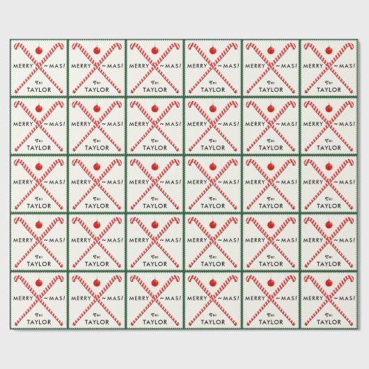 フィールドホッケーホリデーギフトラッピングPa ラッピングペーパー (フラット)