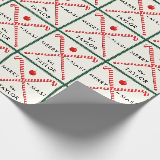 フィールドホッケーホリデーギフトラッピングPa ラッピングペーパー (角)