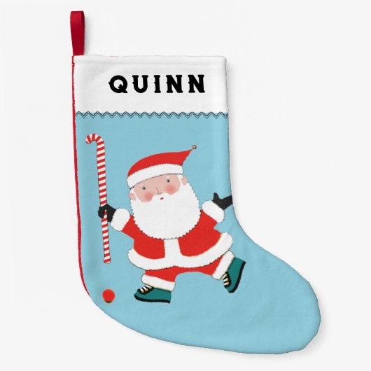 フィールドホッケーホリデーギフト スモールクリスマスストッキング (正面)