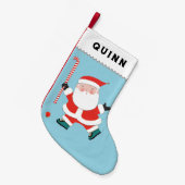 フィールドホッケーホリデーギフト スモールクリスマスストッキング (正面 (吊り時))