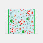 フィールドホッケーホリデーギフト フリースブランケット (正面(横))