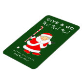 フィールドホッケーホリデークリスマスカード マグネット (左側)