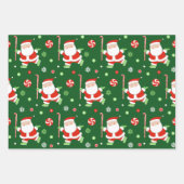 フィールドホッケーユニークホリデーギフト ラッピングペーパーシート (正面)