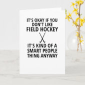 フィールドホッケーラバーギフトフィールドホッケープレイヤーコーチ カード (黄色い花)