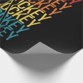 フィールドホッケーレトロヴィンテージ ラッピングペーパー (角)