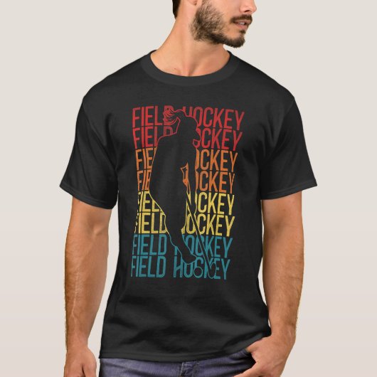 フィールドホッケーレトロヴィンテージ Tシャツ (正面)