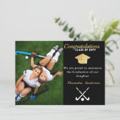 フィールドホッケー写真卒業クラス2022 案内状 (スタンド正面)