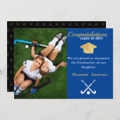 フィールドホッケー写真卒業クラス2022 Anno 案内状 (正面/裏面)