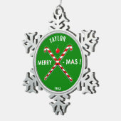 フィールドホッケー収集可能 スノーフレークピューターオーナメント (右)