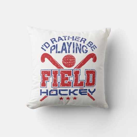 フィールドホッケー遊をやりたい クッション (正面)