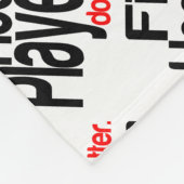 フィールドホッケー選手の方が良い フリースブランケット (角)