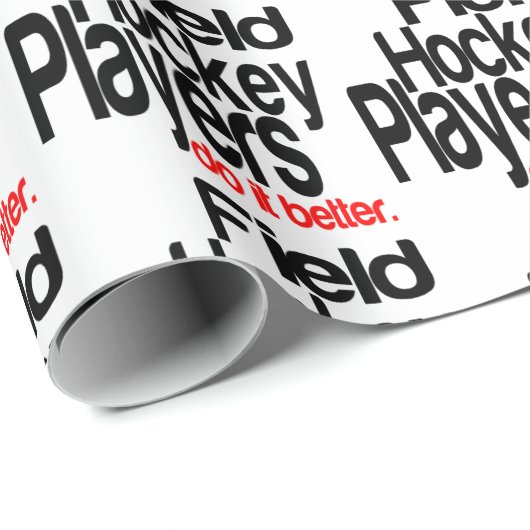 フィールドホッケー選手の方が良い ラッピングペーパー (ロールコーナー)