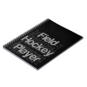 フィールドホッケー選手の超常者 ノートブック (左側)