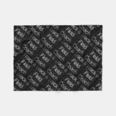 フィールドホッケー選手の超常者 フリースブランケット (正面(横))