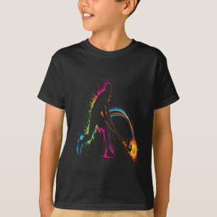 フィールドホッケー選手スティックLlスポーツダイナミック Tシャツ