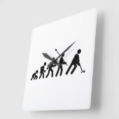 フィールドホッケー スクエア壁時計 (傾斜)