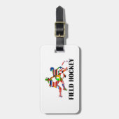 フィールドホッケー ラゲッジタグ (正面縦)