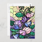 フィールドポストカードのステイングラスリリー ポストカード (正面/裏面)