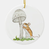フィールドマおもしろいウスとキノコのリアル化 セラミックオーナメント (正面)
