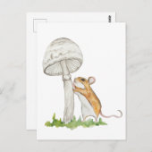 フィールドマおもしろいウスとキノコのリアル化 ポストカード (正面/裏面)