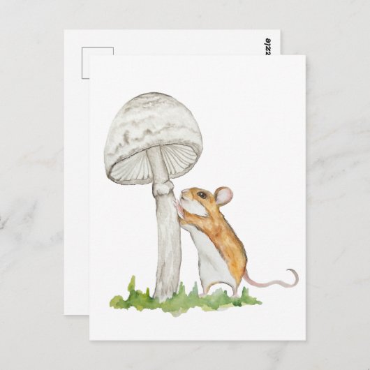 フィールドマおもしろいウスとキノコのリアル化 ポストカード (正面/裏面)