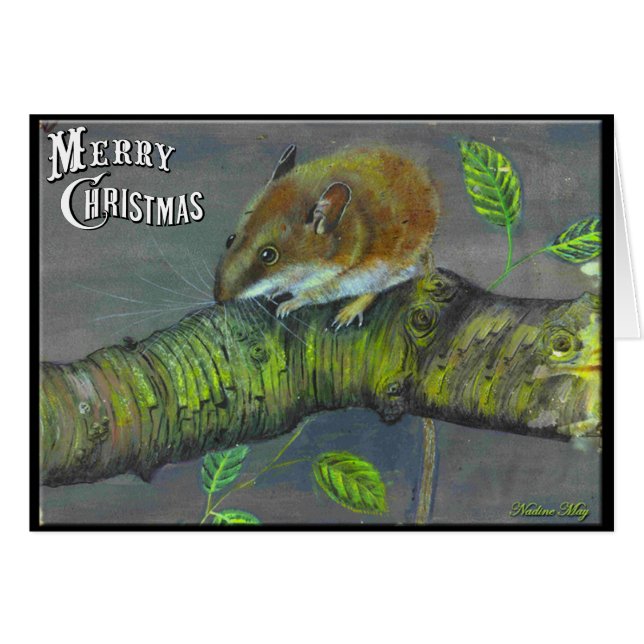 フィールドマウス絵画アクリル (正面横)