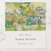 フィールドマウンテン素朴ランドスケープ赤ちゃんシャワー ワインラベル (シングルラベル)