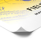 フィールドミルスタジアムマップ – マンスフィールドタウンFCのホーム ポスター (角)