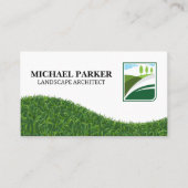 フィールドロゴの木 | Grass Landscape 名刺 (正面)