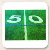 フィールド上の50ヤード線サッカー場 コースター (正面)