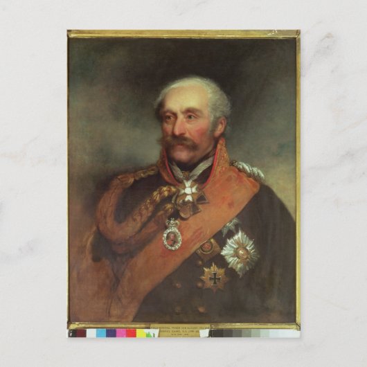 フィールド元帥プリンスフォンBlucher c.1816 ポストカード (正面)