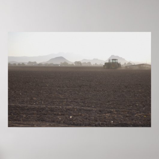 フィールド内のトラクター ポスター (正面)