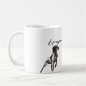 フィールド内のブリタニースパニエル犬狩り コーヒーマグカップ (左)