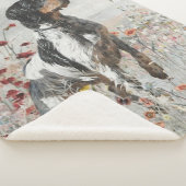 フィールド内のブリタニースパニエル犬狩り シェルパブランケット (3/4)