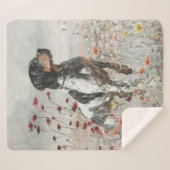 フィールド内のブリタニースパニエル犬狩り シェルパブランケット (正面(横))