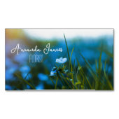 フィールド内のマクロ花，花屋，名刺 マグネット名刺 (正面)